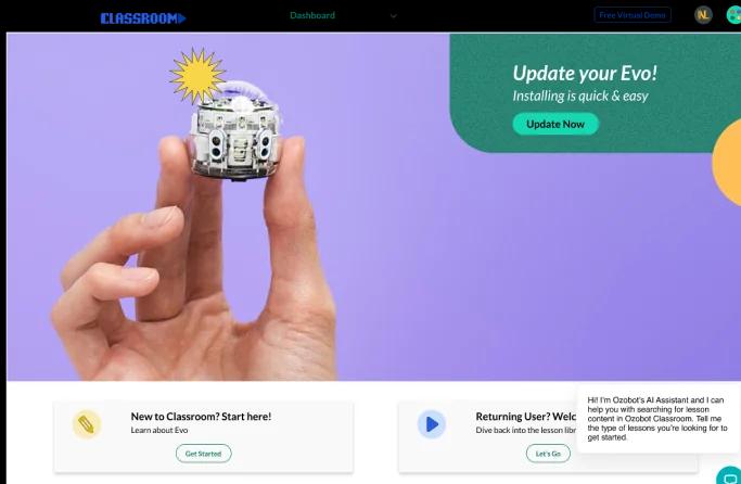 Ozobot Classroom Management Suite hero image